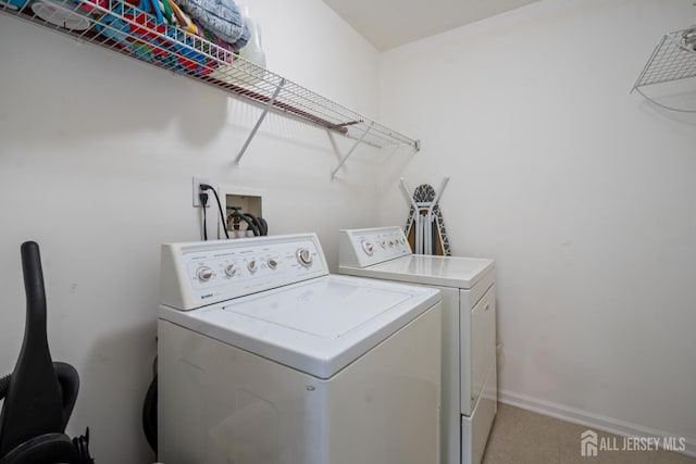 181 Windsong Cir E, Brunswick, NJ 08816 - washroom with washer and dryer, carpet, and baseboards