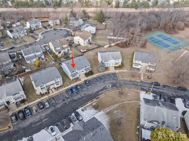 birds eye view of property