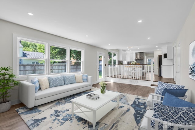 18 Heritage Dr, Edison, NJ 08820 - living room with wood finished floors and recessed lighting
