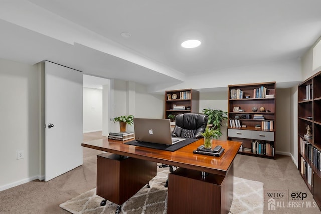 18 Heritage Dr, Edison, NJ 08820 - home office featuring light colored carpet and baseboards