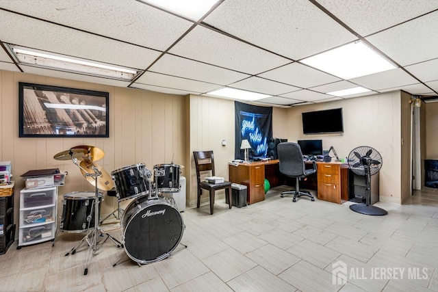 1010 Dorn Ave, Middlesex, NJ 08846 - office area with a drop ceiling