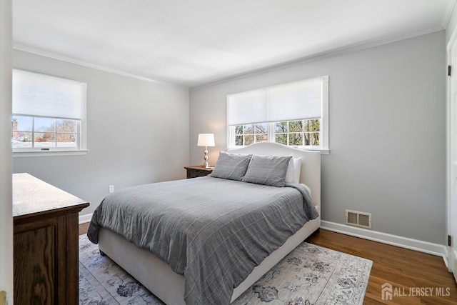 46 Hosford Ave, Leonardo, NJ 07737 - bedroom with crown molding, baseboards, and wood finished floors