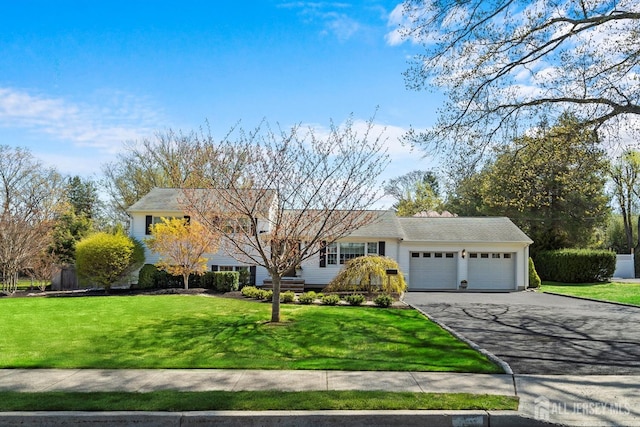 46 Hosford Ave, Leonardo, NJ 07737 - ranch-style home featuring a garage, driveway, and a front yard