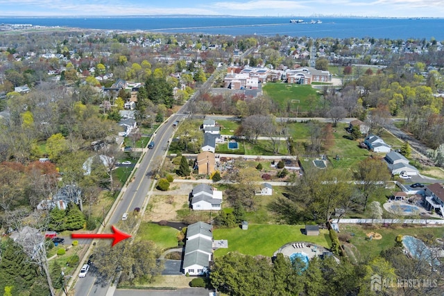46 Hosford Ave, Leonardo, NJ 07737 - aerial view of property and surrounding area with a large body of water