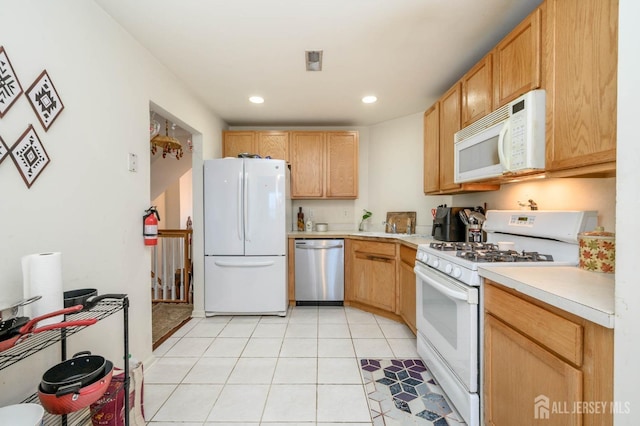 31 Capica Ct Unit 79, Old Bridge, NJ 08879 - kitchen with white appliances, light countertops, and recessed lighting