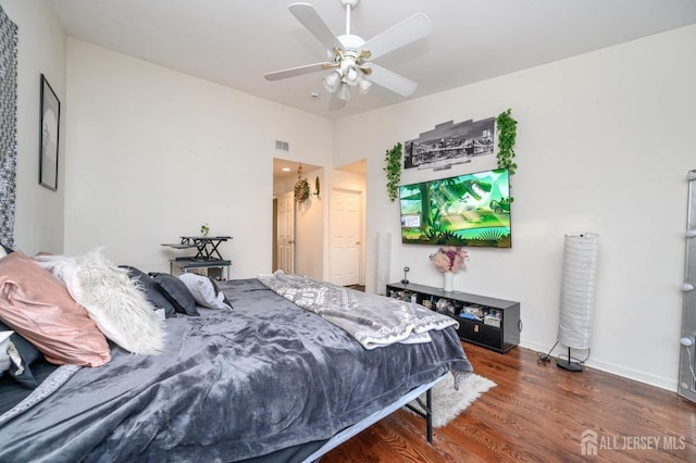 31 Capica Ct Unit 79, Old Bridge, NJ 08879 - bedroom featuring wood finished floors, ceiling fan, and baseboards