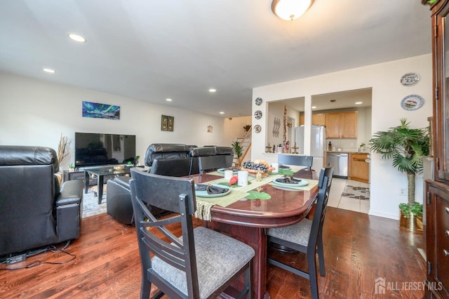 31 Capica Ct Unit 79, Old Bridge, NJ 08879 - dining space featuring wood finished floors and recessed lighting