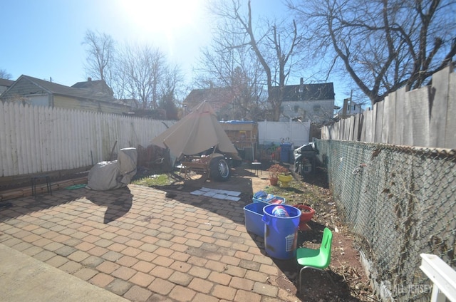 view of patio / terrace with a fenced backyard