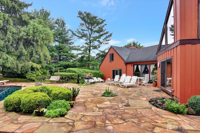 25 Deer Path, Holmdel, NJ 07733 - view of patio / terrace featuring an outdoor pool