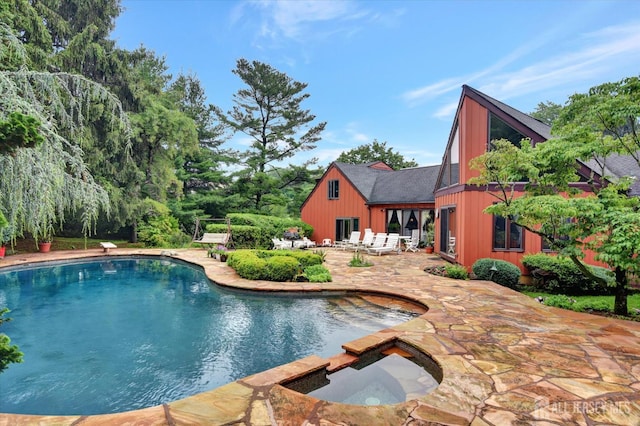 25 Deer Path, Holmdel, NJ 07733 - outdoor pool with a patio area