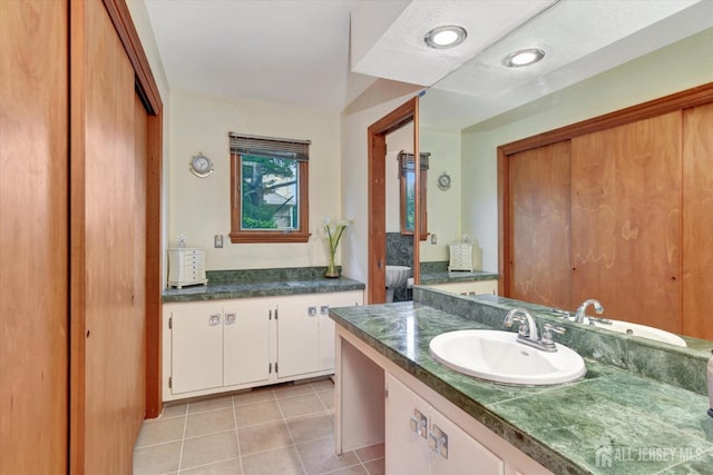 25 Deer Path, Holmdel, NJ 07733 - bathroom with tile patterned floors and vanity