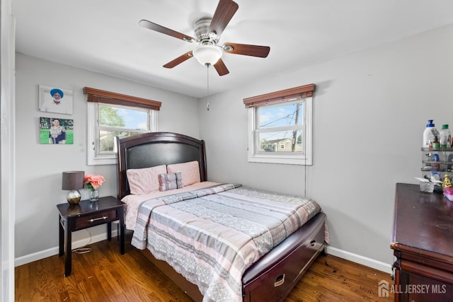 53 Tennyson St, Carteret, NJ 07008 - bedroom with wood finished floors and ceiling fan