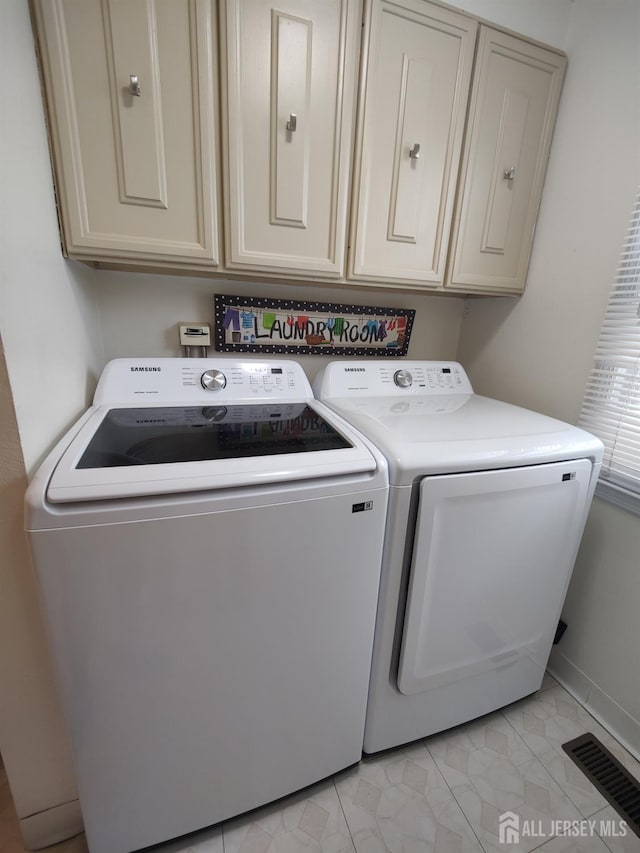 10-P Sussex Way, Monroe, NJ 08831 - laundry area with cabinet space and washer and dryer