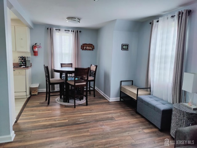 10-P Sussex Way, Monroe, NJ 08831 - dining space featuring wood finished floors and baseboards