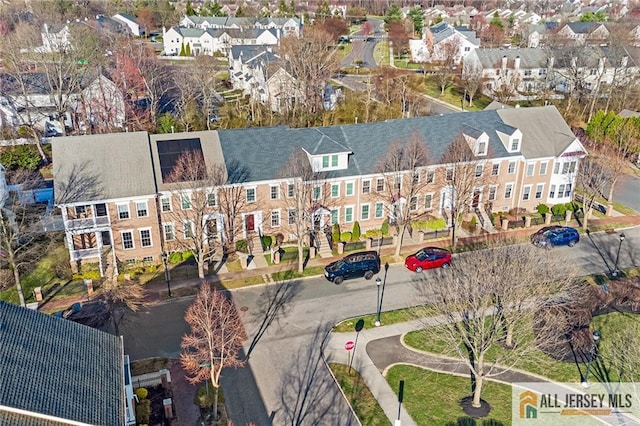 birds eye view of property featuring a residential view