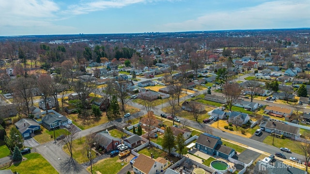 bird's eye view featuring a residential view