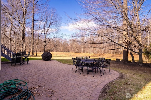 view of patio / terrace featuring outdoor dining area