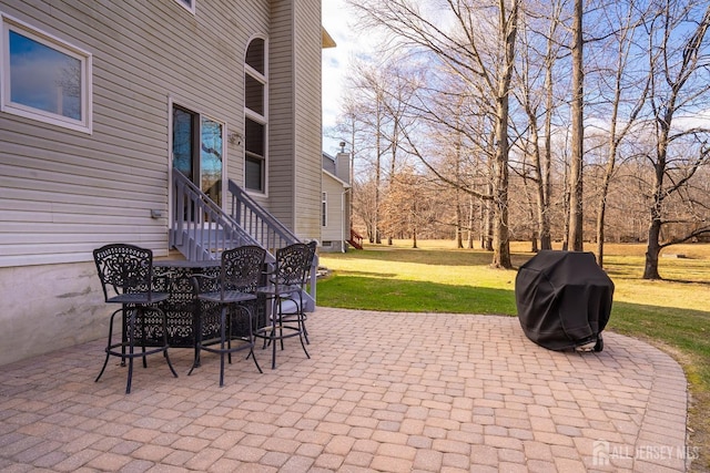 view of patio / terrace with grilling area