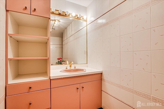 16 Benedek Rd, Princeton, NJ 08540 - bathroom featuring tile walls and vanity