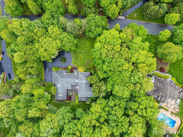 16 Benedek Rd, Princeton, NJ 08540 - aerial view of property and surrounding area with a tree filled landscape