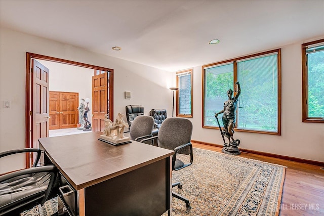 16 Benedek Rd, Princeton, NJ 08540 - office featuring wood finished floors, baseboards, and recessed lighting