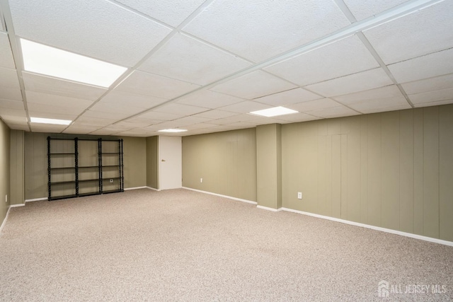 8 Appletree Ln, East Brunswick, NJ 08816 - carpeted empty room featuring a paneled ceiling and baseboards