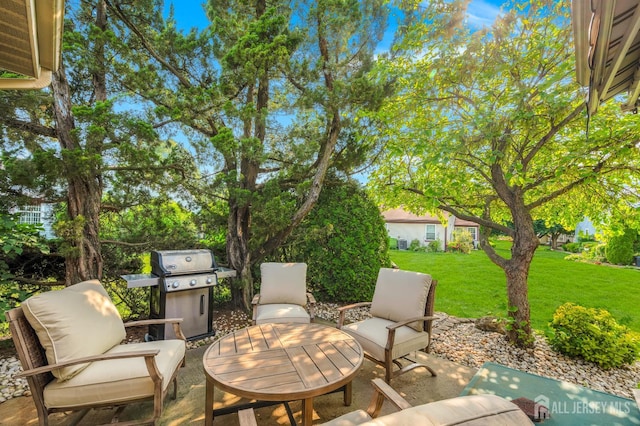 3 William Harrison Dr Unit A, Monroe, NJ 08831 - view of patio / terrace featuring a grill