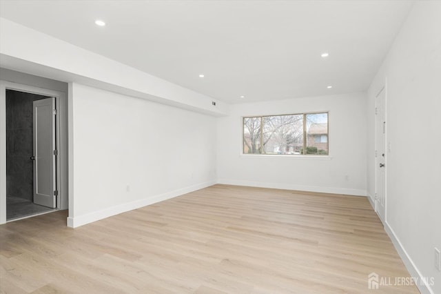 511 Bradley Ct, South Brunswick, NJ 08540 - spare room featuring light wood-style flooring and recessed lighting