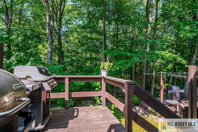 76 Letts Ct Unit 167, Old Bridge, NJ 07747 - wooden terrace with grilling area