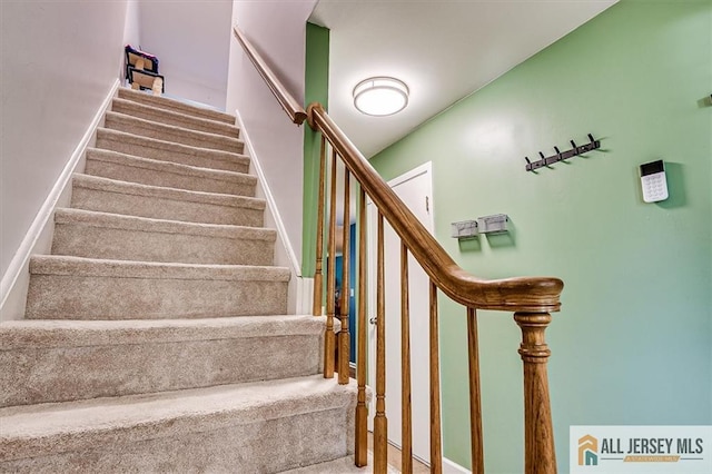 76 Letts Ct Unit 167, Old Bridge, NJ 07747 - stairway featuring carpet flooring