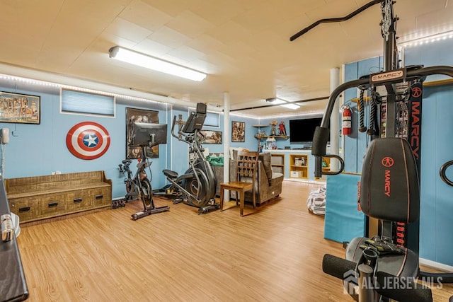 229 Harris Ave, Middlesex, NJ 08846 - exercise room featuring wood finished floors
