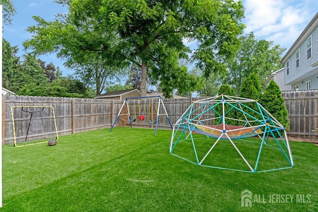 229 Harris Ave, Middlesex, NJ 08846 - fenced backyard with a playground