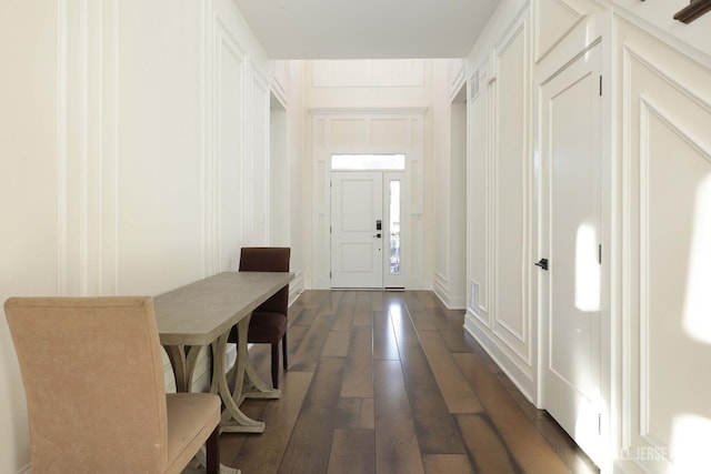 21 Cole Pl, Cranbury, NJ 08512 - entryway with dark wood-style floors