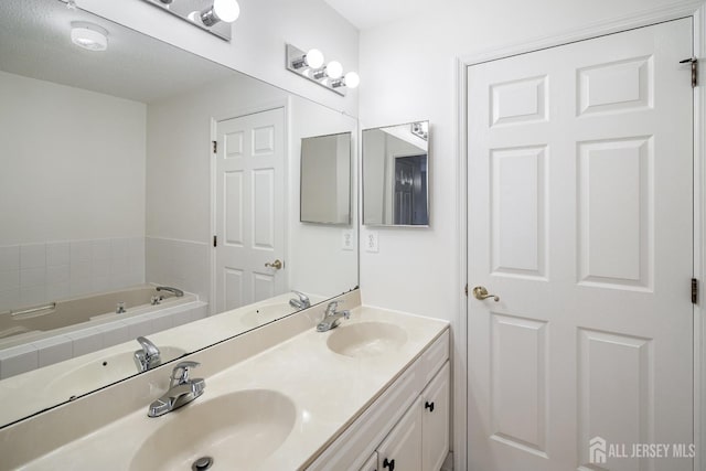 116 Prestwick Way, Edison, NJ 08820 - bathroom with double vanity and a garden tub