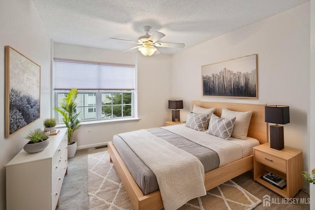 116 Prestwick Way, Edison, NJ 08820 - bedroom with a ceiling fan and a textured ceiling