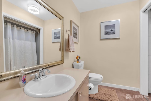 19 Ellen Cir, Old Bridge, NJ 08857 - bathroom with vanity and a shower with shower curtain