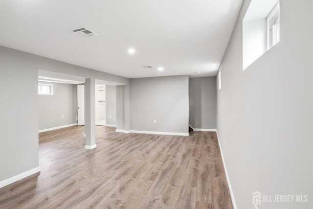 118 Hillside Ave, Woodbridge Proper, NJ 07095 - below grade area featuring recessed lighting and light wood-type flooring