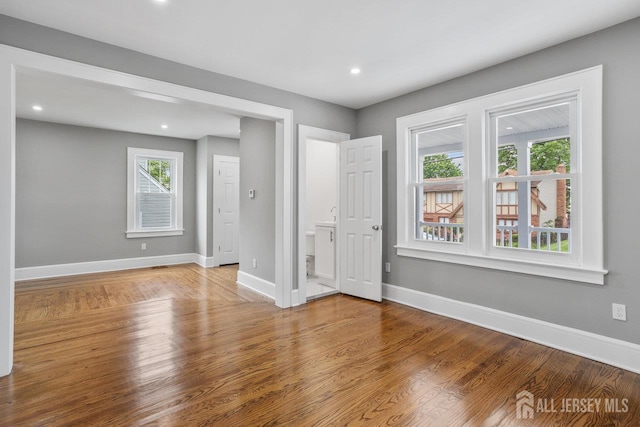 118 Hillside Ave, Woodbridge Proper, NJ 07095 - spare room with wood finished floors and recessed lighting