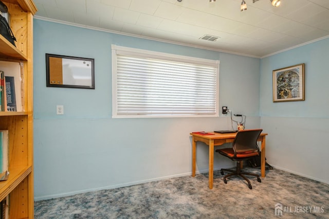 34 Bartman Rd, East Brunswick, NJ 08816 - carpeted office space with crown molding and baseboards