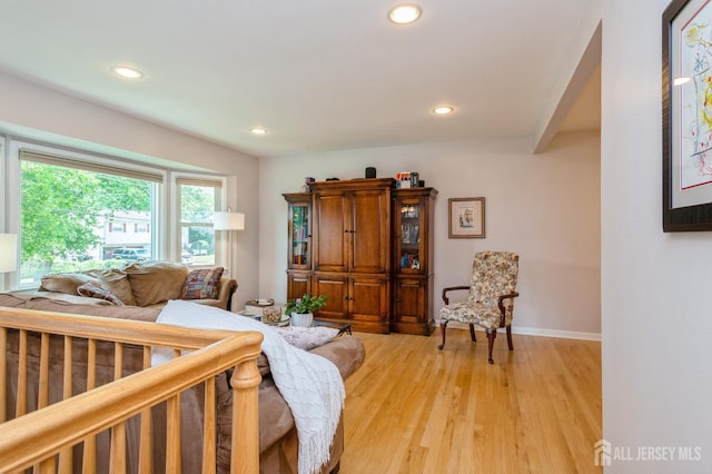 34 Bartman Rd, East Brunswick, NJ 08816 - living area with light wood-style flooring and recessed lighting