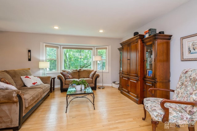 34 Bartman Rd, East Brunswick, NJ 08816 - living area featuring light wood-type flooring and recessed lighting