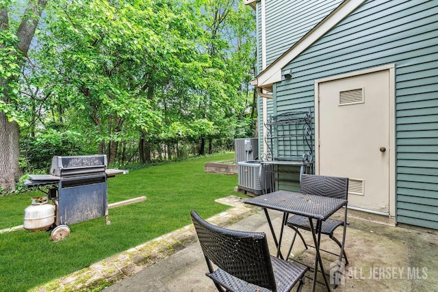223 Perth Hill Ct, Matawan, NJ 07747 - view of patio featuring central air condition unit