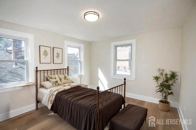 307 Wayne St, Highland Park, NJ 08904 - bedroom with multiple windows and wood finished floors