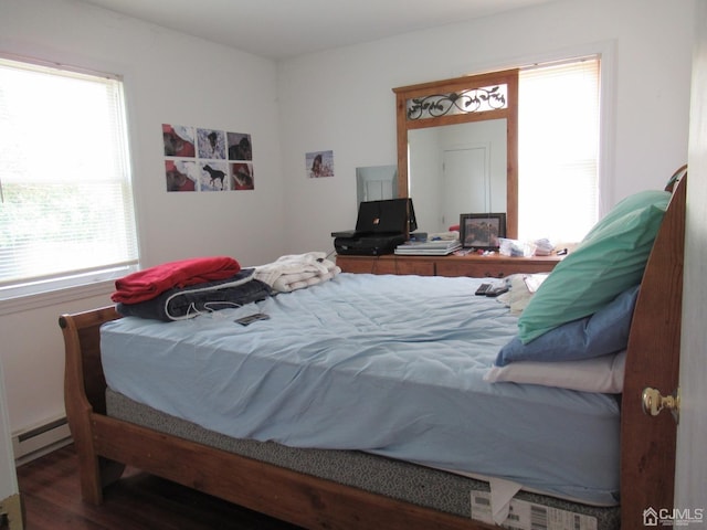 68 Macarthur Ave, Sayreville, NJ 08872 - bedroom featuring a baseboard radiator and wood finished floors