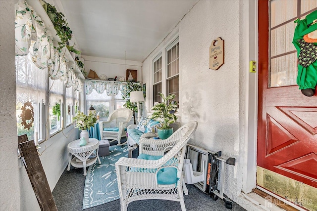 view of sunroom / solarium