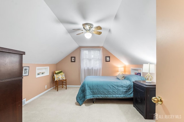 13 Quincy Rd, East Brunswick, NJ 08816 - carpeted bedroom featuring lofted ceiling and a ceiling fan