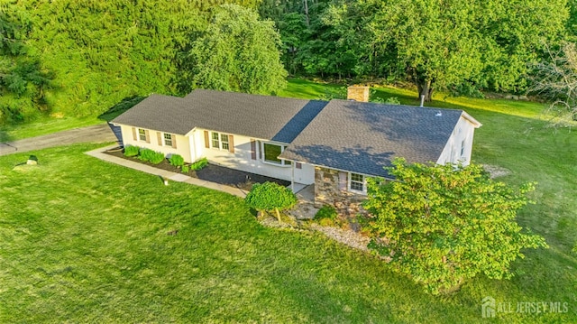 4 Hickory Trl, Flemington, NJ 08822 - view from above of property with a forest