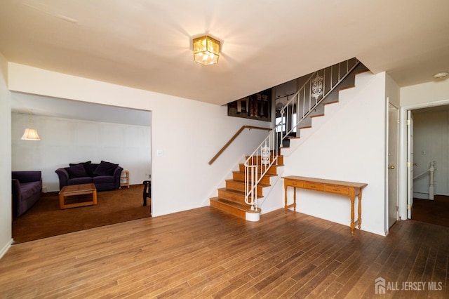 interior space featuring wood finished floors