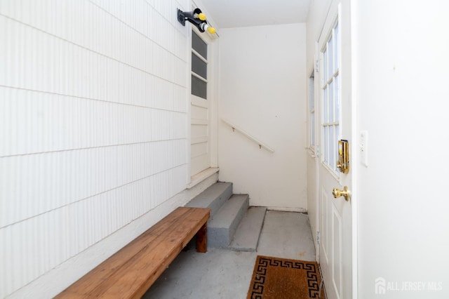 exterior space featuring concrete floors