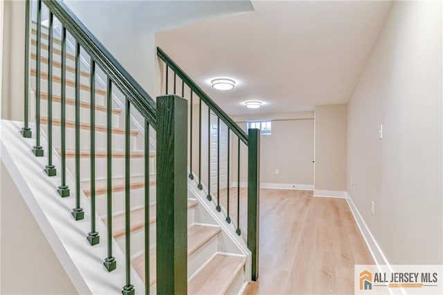 32 Campbell Ave, Edison, NJ 08817 - stairs featuring wood finished floors and baseboards